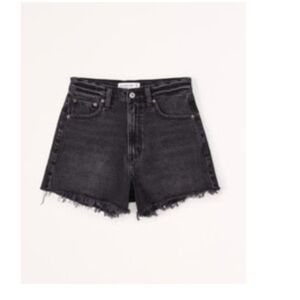 Abercrombie Black Denim Cutoff Shorts